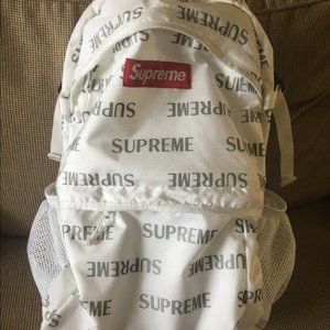 Supreme Fall/Winter 2016 3M White Reflective Repeat Backpack